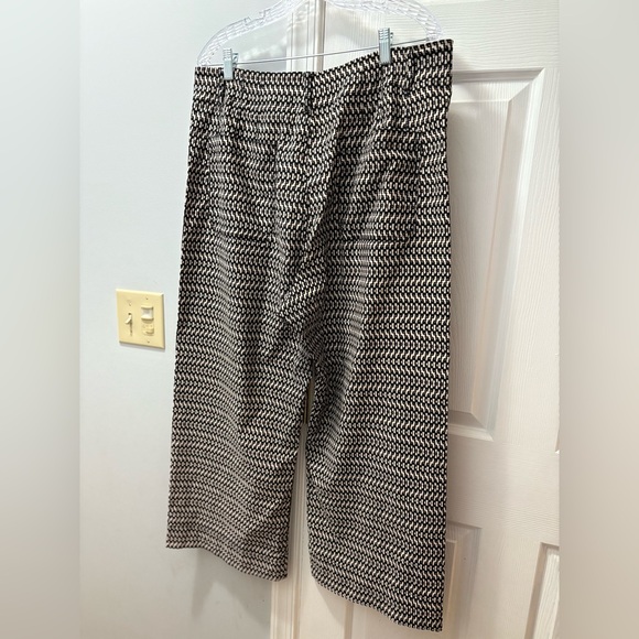 Maeve Anthropologie The Colette Cropped Wide Leg Printed Pants Size 34 - Picture 2 of 3